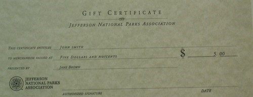 Store Gift Certificate-$5.00