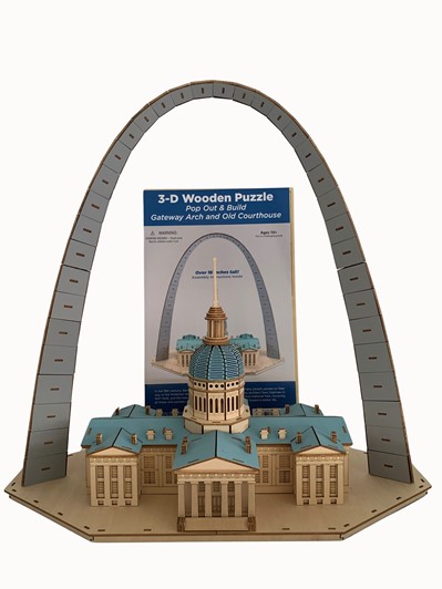 Gateway Arch and Historic Old Courthouse 3-D Puzzle