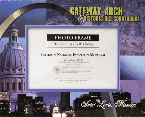 Gateway Arch Blue Photo Frame