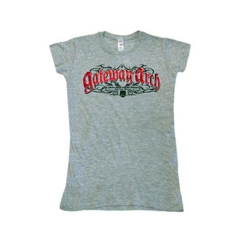 Gateway Arch Ornate Foil Junior T-Shirt