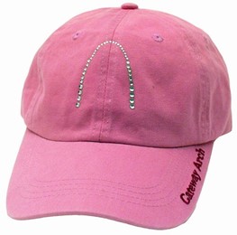 Hat: Gateway Arch Rhinestone- Pink