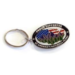 Keychain: Proud Supporter of America's National Parks